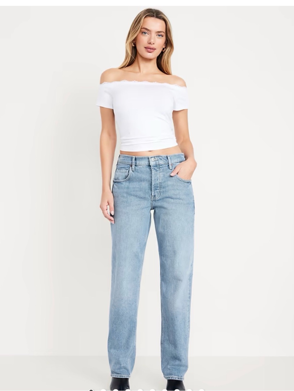 Old Navy Light Blue Straight Leg Women's Jeans